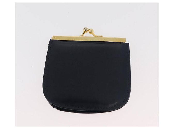 Borsa a mano GUCCI in pelle blu navy e oro Auth 176213 D'oro - vista 23