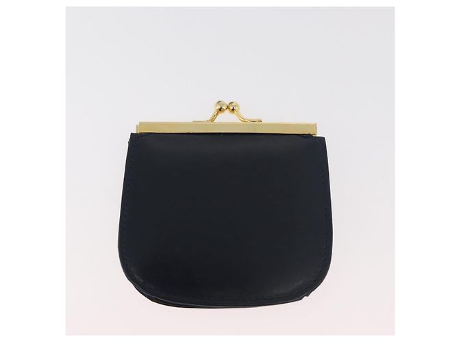 Borsa a mano GUCCI in pelle blu navy e oro Auth 176213 D'oro - vista 24