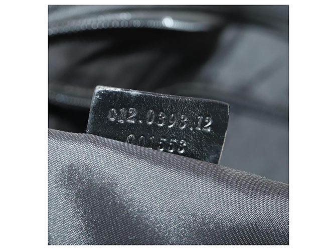 Borsa Boston GUCCI in tela 2 in 1 Nero Argento 012 0393 12 Auth bs34117 - vista 12