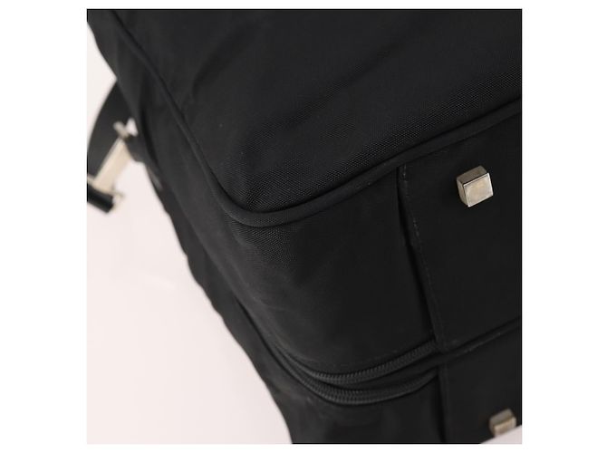 Borsa Boston GUCCI in tela 2 in 1 Nero Argento 012 0393 12 Auth bs34117 - vista 18