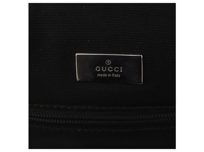 Borsa Boston GUCCI in tela 2 in 1 Nero Argento 012 0393 12 Auth bs34117 - vista 19