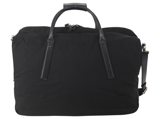 Borsa Boston GUCCI in tela 2 in 1 Nero Argento 012 0393 12 Auth bs34117 - vista 2