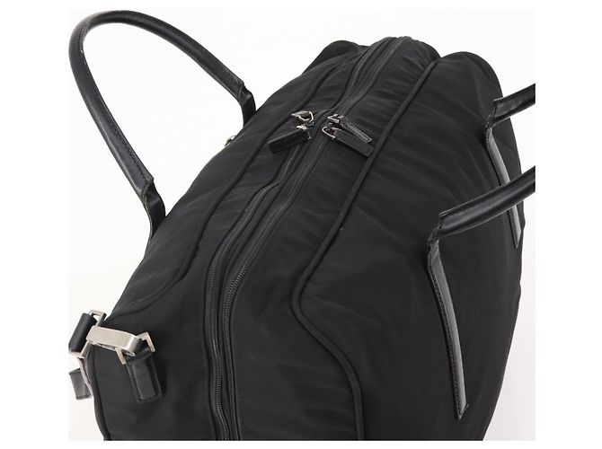 Borsa Boston GUCCI in tela 2 in 1 Nero Argento 012 0393 12 Auth bs34117 - vista 6