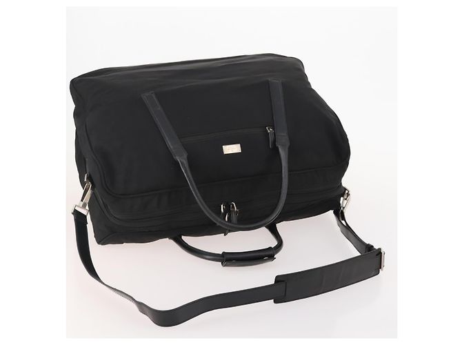 Borsa Boston GUCCI in tela 2 in 1 Nero Argento 012 0393 12 Auth bs34117 - vista 7