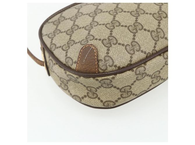 Borsa Gucci GG Supreme Web Sherry Line PVC Beige Oro 89 02 066 Auth ep14029 D'oro - vista 14