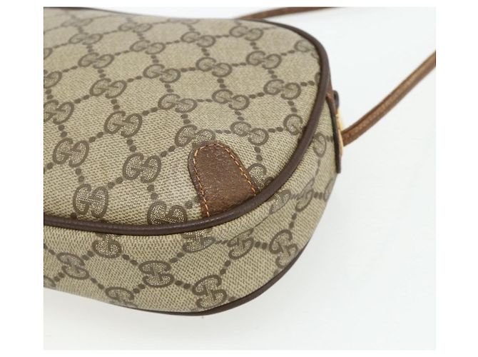 Borsa Gucci GG Supreme Web Sherry Line PVC Beige Oro 89 02 066 Auth ep14029 D'oro - vista 15