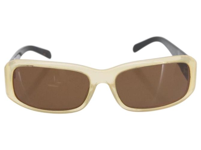 Occhiali da sole PRADA Loewe in plastica 2 Set Beige Nero Auth BA12344 - vista 2