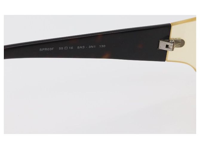 Occhiali da sole PRADA Loewe in plastica 2 Set Beige Nero Auth BA12344 - vista 9