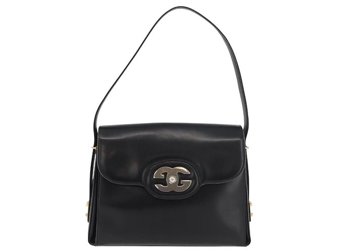 Gucci Borsa a Spalla in Pelle Nera e Oro Auth ep14337 Nero D'oro - vista 13