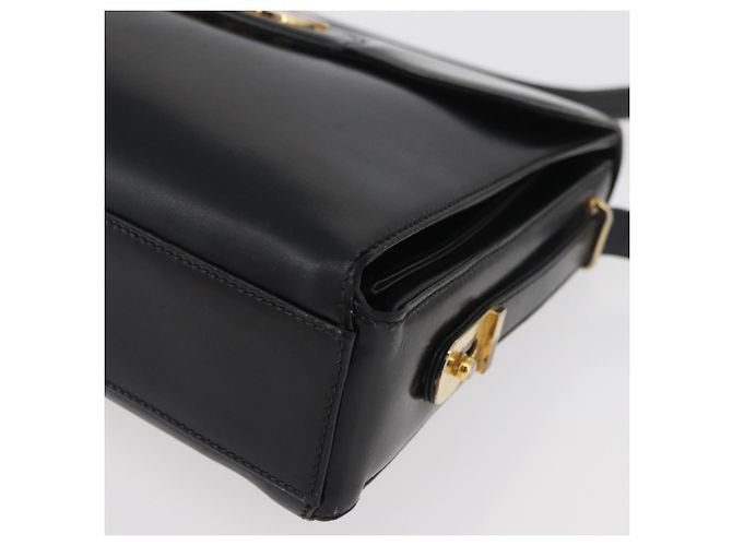 Gucci Borsa a Spalla in Pelle Nera e Oro Auth ep14337 Nero D'oro - vista 15