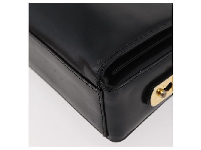 Gucci Borsa a Spalla in Pelle Nera e Oro Auth ep14337 Nero D'oro - vista 17