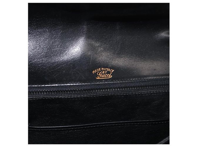 Gucci Borsa a Spalla in Pelle Nera e Oro Auth ep14337 Nero D'oro - vista 19