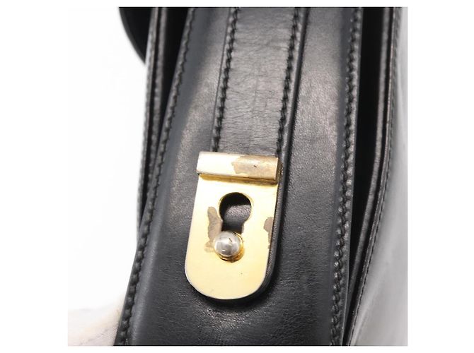 Gucci Borsa a Spalla in Pelle Nera e Oro Auth ep14337 Nero D'oro - vista 9