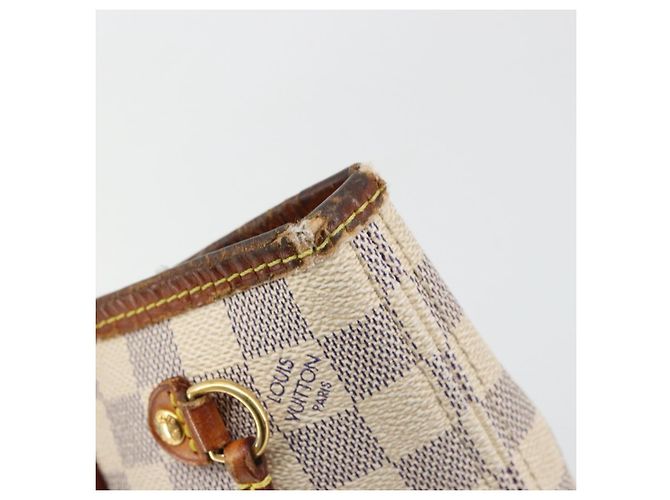 LOUIS VUITTON Borsa Tote Neverfull PM Damier Azur N41362 LV Auth 176975 - vista 10