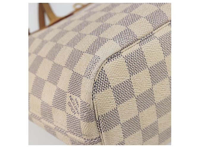 LOUIS VUITTON Borsa Tote Neverfull PM Damier Azur N41362 LV Auth 176975 - vista 18