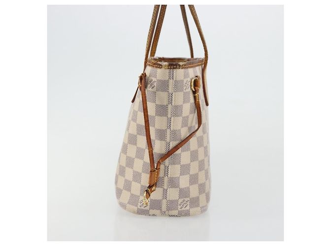 LOUIS VUITTON Borsa Tote Neverfull PM Damier Azur N41362 LV Auth 176975 - vista 4