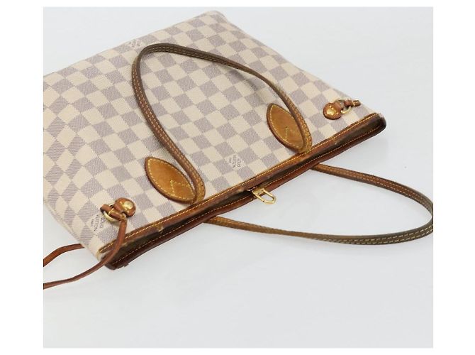 LOUIS VUITTON Borsa Tote Neverfull PM Damier Azur N41362 LV Auth 176975 - vista 6