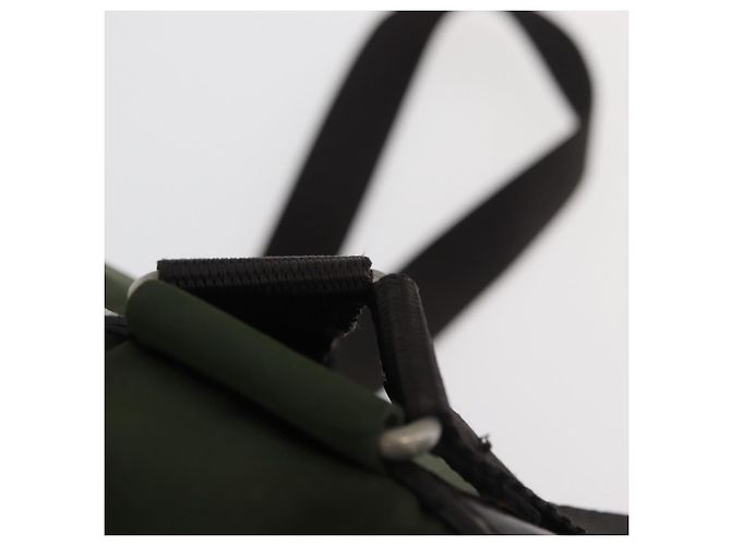 PRADA Backpack Nylon Khaki Silver Auth yk20253 Silvery - view 15