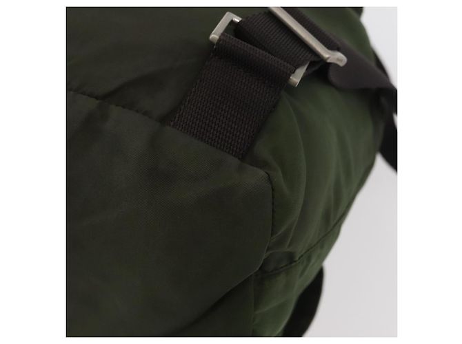 PRADA Backpack Nylon Khaki Silver Auth yk20253 Silvery - view 20