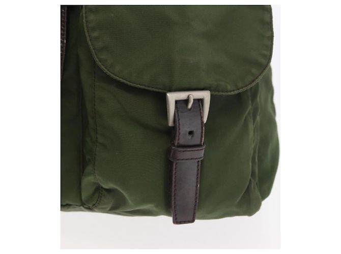 PRADA Backpack Nylon Khaki Silver Auth yk20253 Silvery - view 24