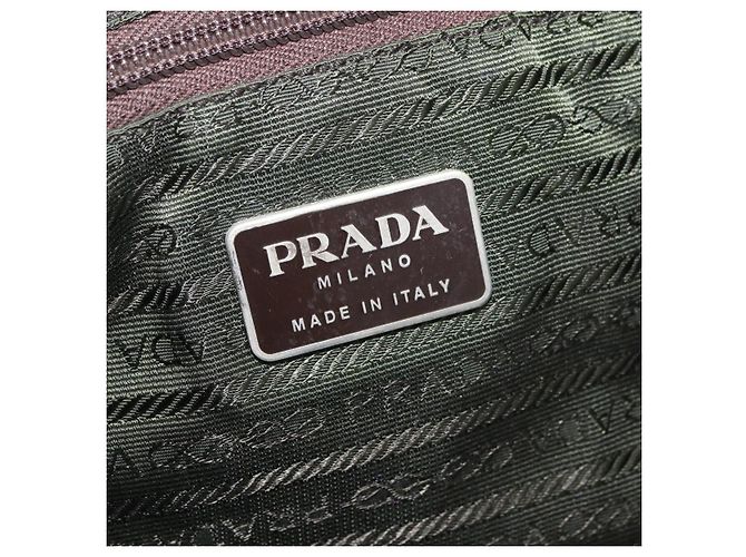 PRADA Backpack Nylon Khaki Silver Auth yk20253 Silvery - view 25