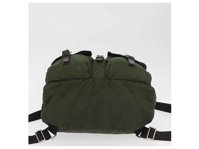 PRADA Backpack Nylon Khaki Silver Auth yk20253 Silvery - view 5