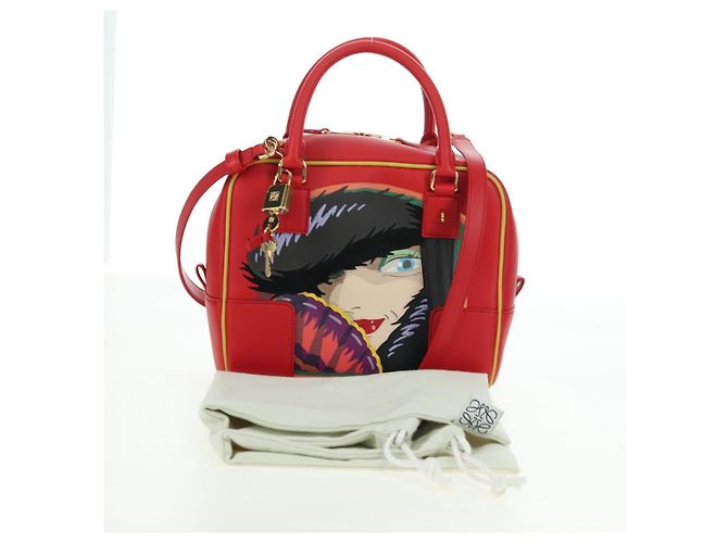 LOEWE ~ Ghibli Howl's Amazon 28 La Strega del Deserto 2way Auth 167252SM Rosso D'oro - vista 12