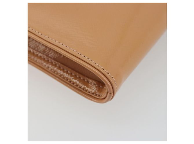 Borsa a spalla PRADA in pelle verniciata rosa oro Auth am11436 D'oro - vista 18