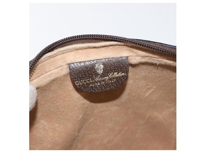 Borsa Sherry Line GG Supreme Web di GUCCI in PVC beige e oro 010 378 Auth ep14400 D'oro - vista 19