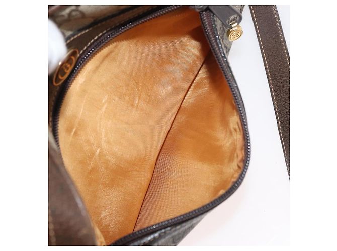 Borsa Sherry Line GG Supreme Web di GUCCI in PVC beige e oro 010 378 Auth ep14400 D'oro - vista 22