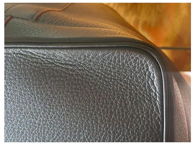 Borsa Tote Chic GM di Delvaux in pelle nera/borgogna Nero Bordò - vista 4