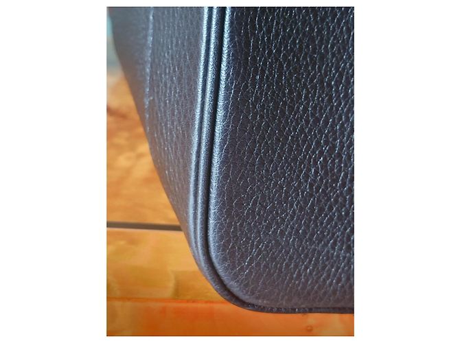 Borsa Tote Chic GM di Delvaux in pelle nera/borgogna Nero Bordò - vista 6