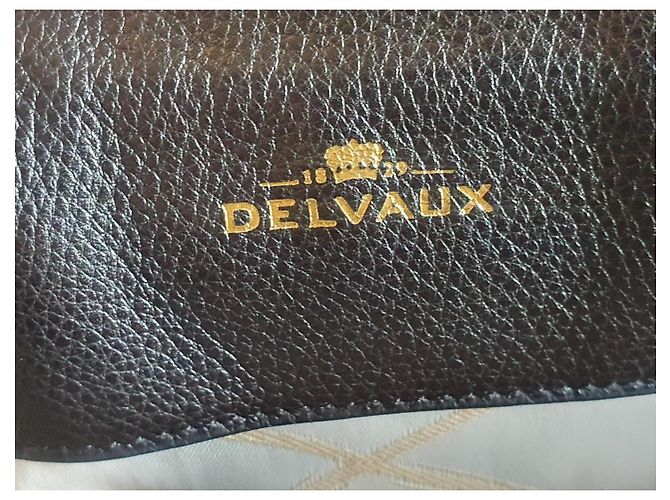 Borsa Tote Chic GM di Delvaux in pelle nera/borgogna Nero Bordò - vista 9