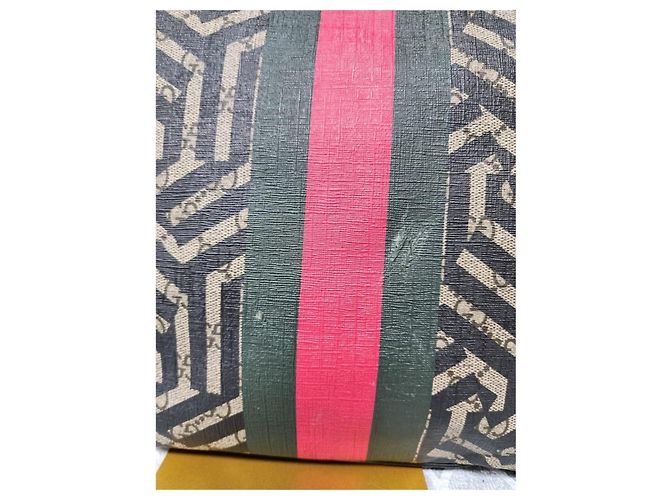 Messenger Caleido Web GG Supreme Gucci Nero/Beige - vista 11