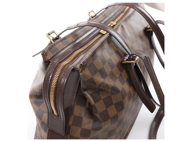 Borsa a Spalla Chelsea Damier Ebene Louis Vuitton in Marrone N51119 Rosso - vista 11