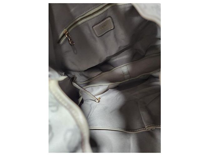 Loewe Bounce Vintage Leder Schultertasche Grau - Ansicht 7