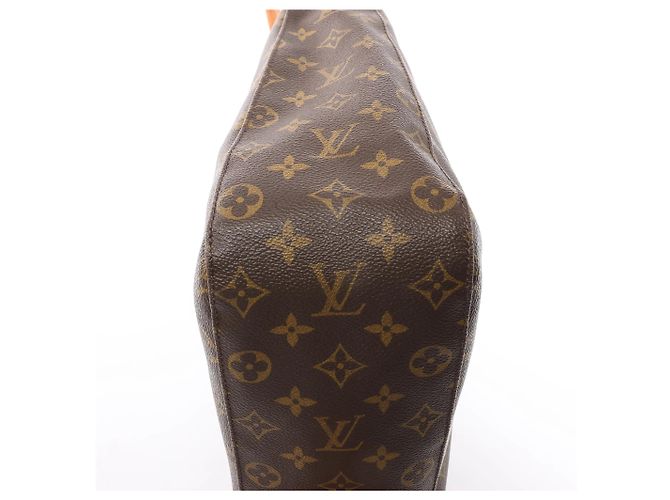 Borsa a spalla Looping GM in tela Monogram Louis Vuitton in marrone M51145 Beige - vista 10