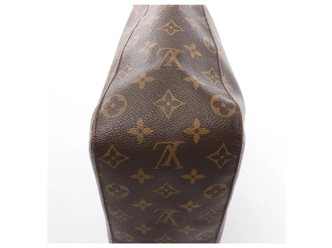 Borsa a spalla Looping GM in tela Monogram Louis Vuitton in marrone M51145 Beige - vista 11