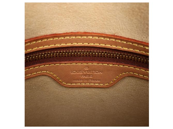 Borsa a spalla Looping GM in tela Monogram Louis Vuitton in marrone M51145 Beige - vista 14