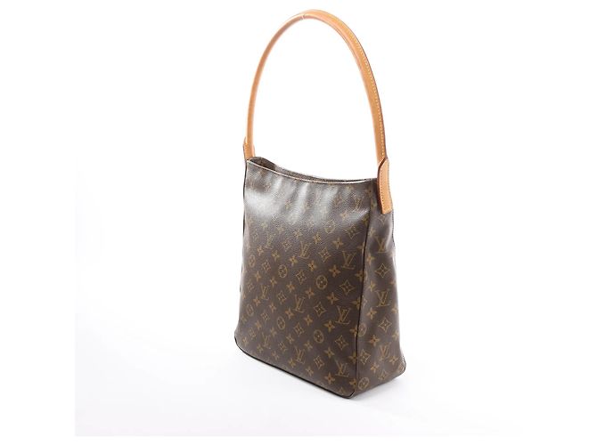 Borsa a spalla Looping GM in tela Monogram Louis Vuitton in marrone M51145 Beige - vista 3