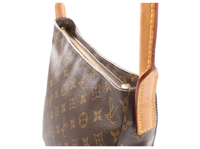 Borsa a spalla Looping GM in tela Monogram Louis Vuitton in marrone M51145 Beige - vista 4