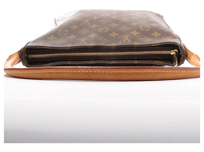 Borsa a spalla Looping GM in tela Monogram Louis Vuitton in marrone M51145 Beige - vista 7