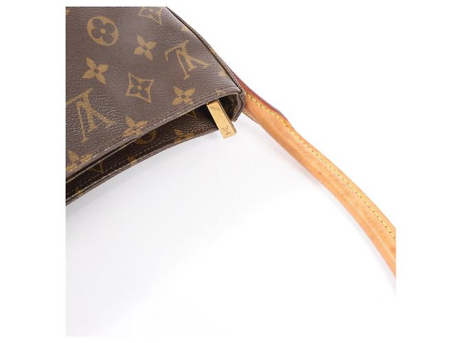 Borsa a spalla Looping GM in tela Monogram Louis Vuitton in marrone M51145 Beige - vista 8