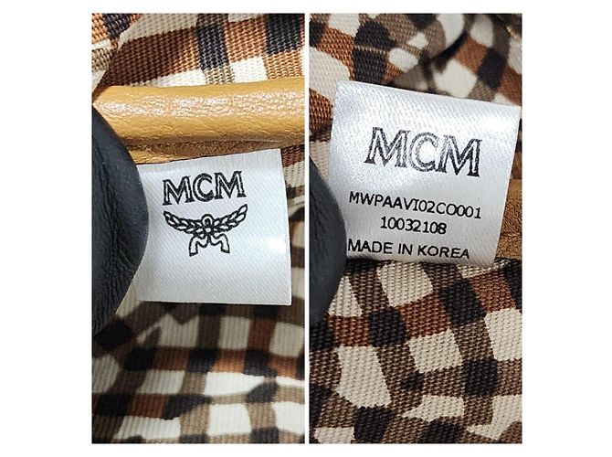 Borsa a Spalla Pochette Visetos MCM Marrone - vista 2