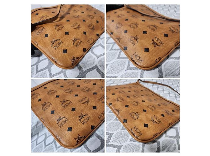 Borsa a Spalla Pochette Visetos MCM Marrone - vista 7