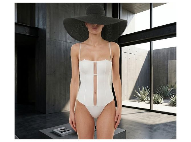 La Perla Costume da Bagno Intero Graphic Couture - Bianco - vista 2