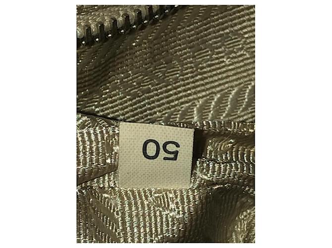 Prada Borsa a mano in nylon e pelle Rosa Beige - vista 13