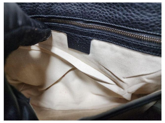 Borsa a Spalla Grande Marmont Double G Gucci Nera Nero - vista 13