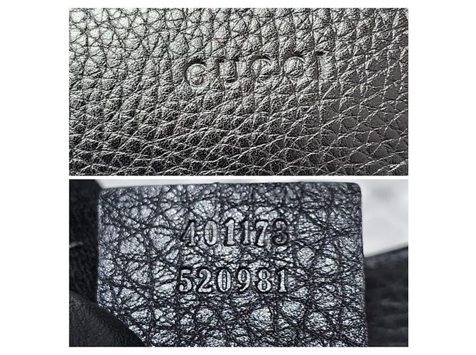 Borsa a Spalla Grande Marmont Double G Gucci Nera Nero - vista 2