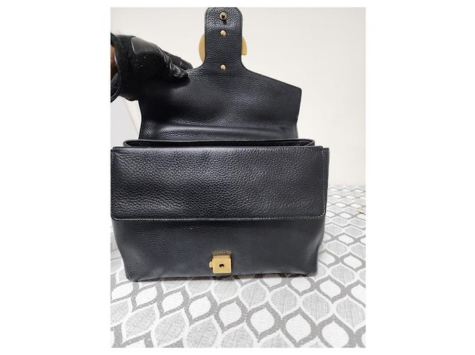 Borsa a Spalla Grande Marmont Double G Gucci Nera Nero - vista 9
